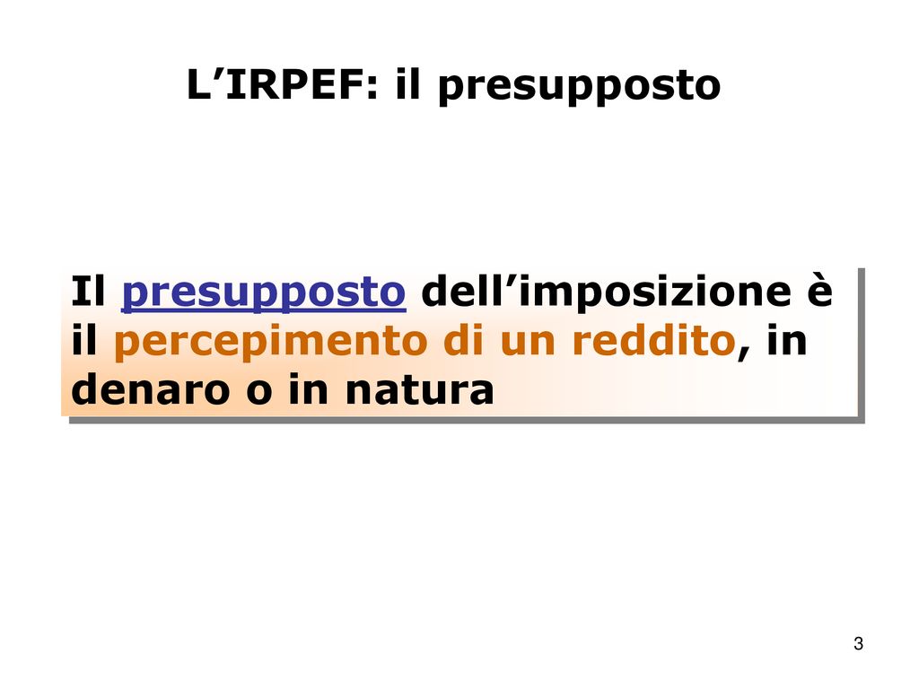 LIRPEF Limposta Sul Reddito In Italia Ppt Scaricare